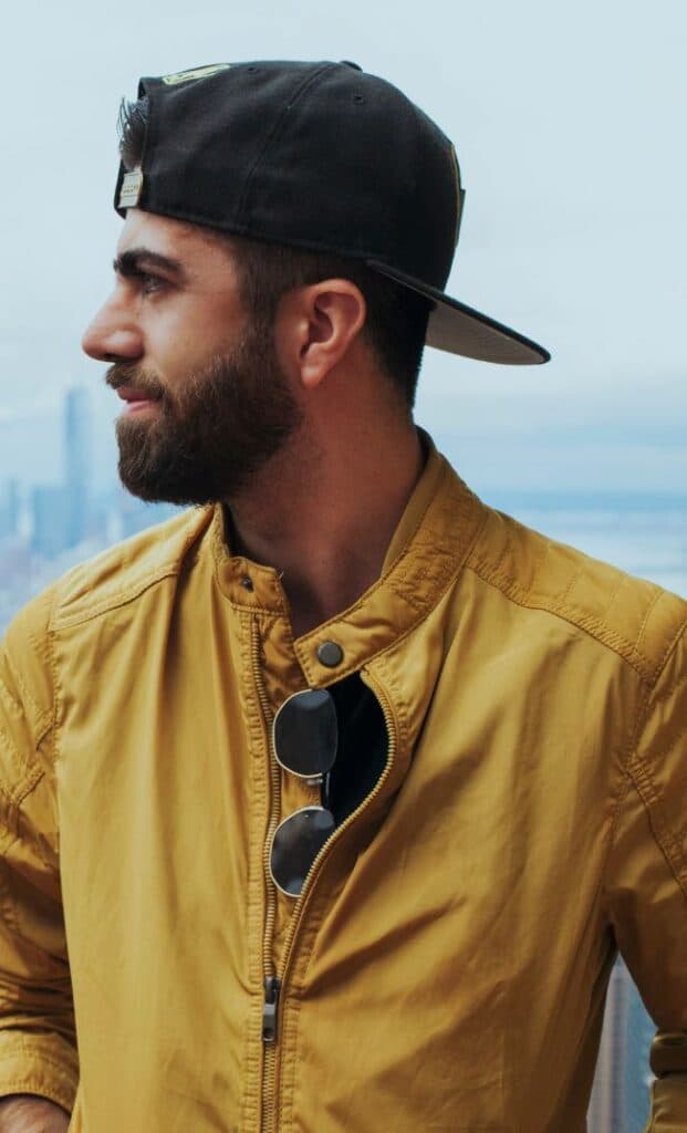 Beard and mustache transplant before after showing facial hair growth